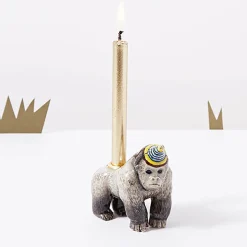 Gorilla Party Animal Ceramic Cake Topper by Camp Hollow