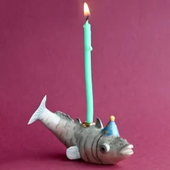 Graceful Fish Ceramic Cake Topper by Camp Hollow