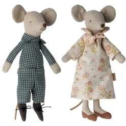 Grandma and Grandpa Mice in Cigarbox by Maileg