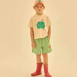 Green Apple T-Shirt in Beige by Jelly Mallow