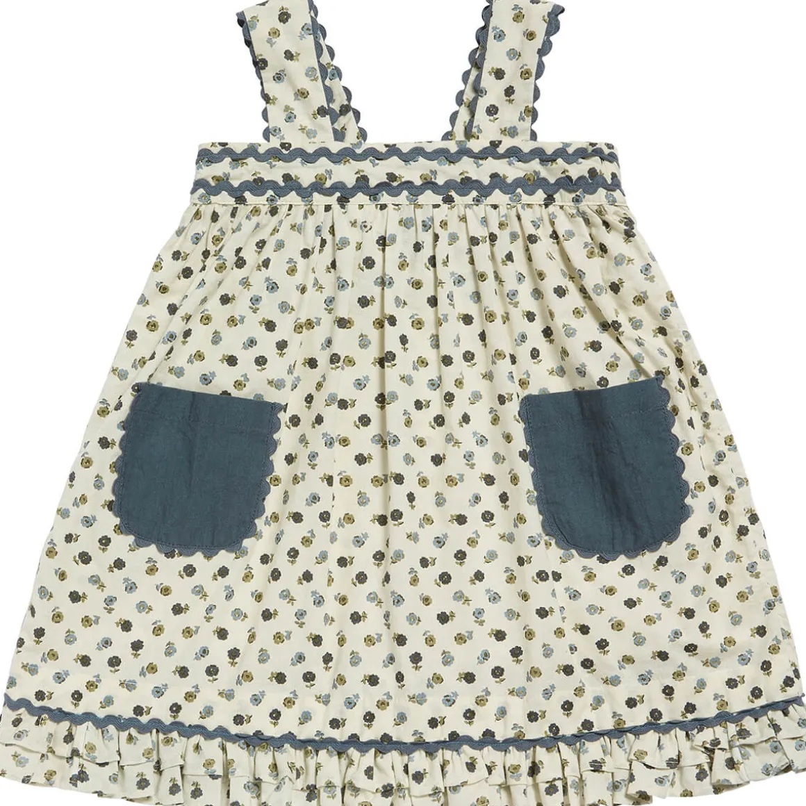 Greta Pinafore in Daisy Floral by Little Cotton Clothes