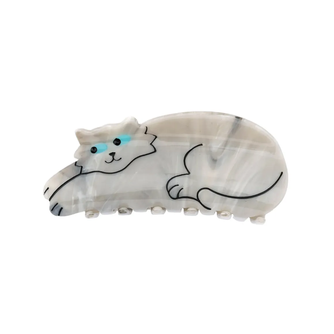 Grey Cat Hair Claw by Coucou Suzette