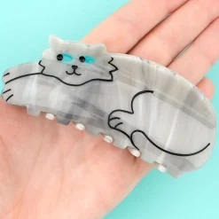 Grey Cat Hair Claw by Coucou Suzette