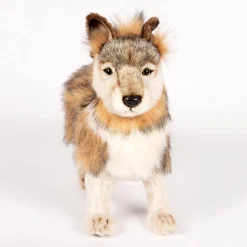Grey Wolf Cub Standing (44cm) by Hansa