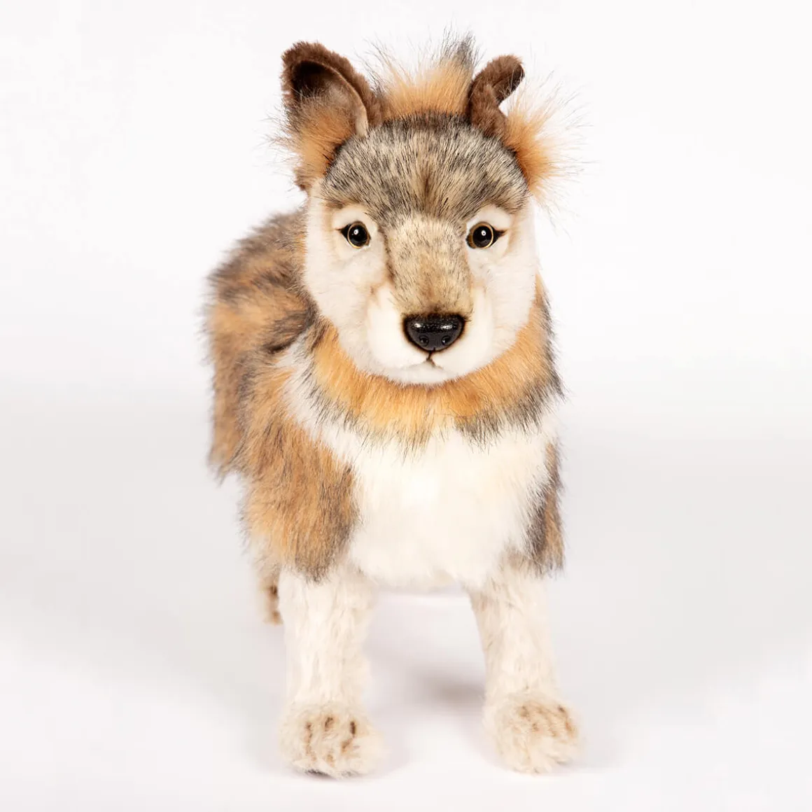 Grey Wolf Cub Standing (44cm) by Hansa