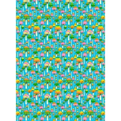 Groovy Mushrooms Gift Wrap by Red Cap Cards