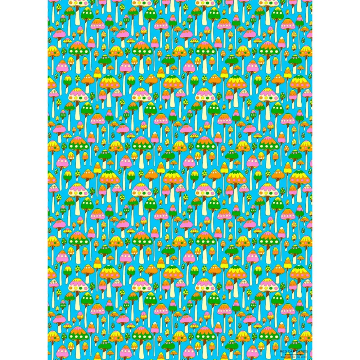 Groovy Mushrooms Gift Wrap by Red Cap Cards