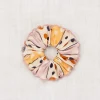 Hair Scrunchie in Frangipani Polka-Stripe by Misha & Puff