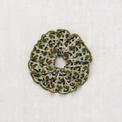 Hair Scrunchie in Leaf Lattice by Misha & Puff