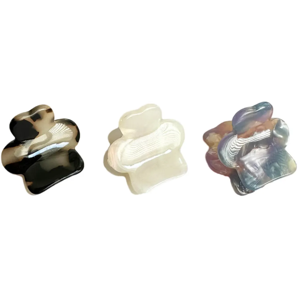 Half Flower Mini Hair Claw (2.5cm) in Various Colours by Hello Sakura