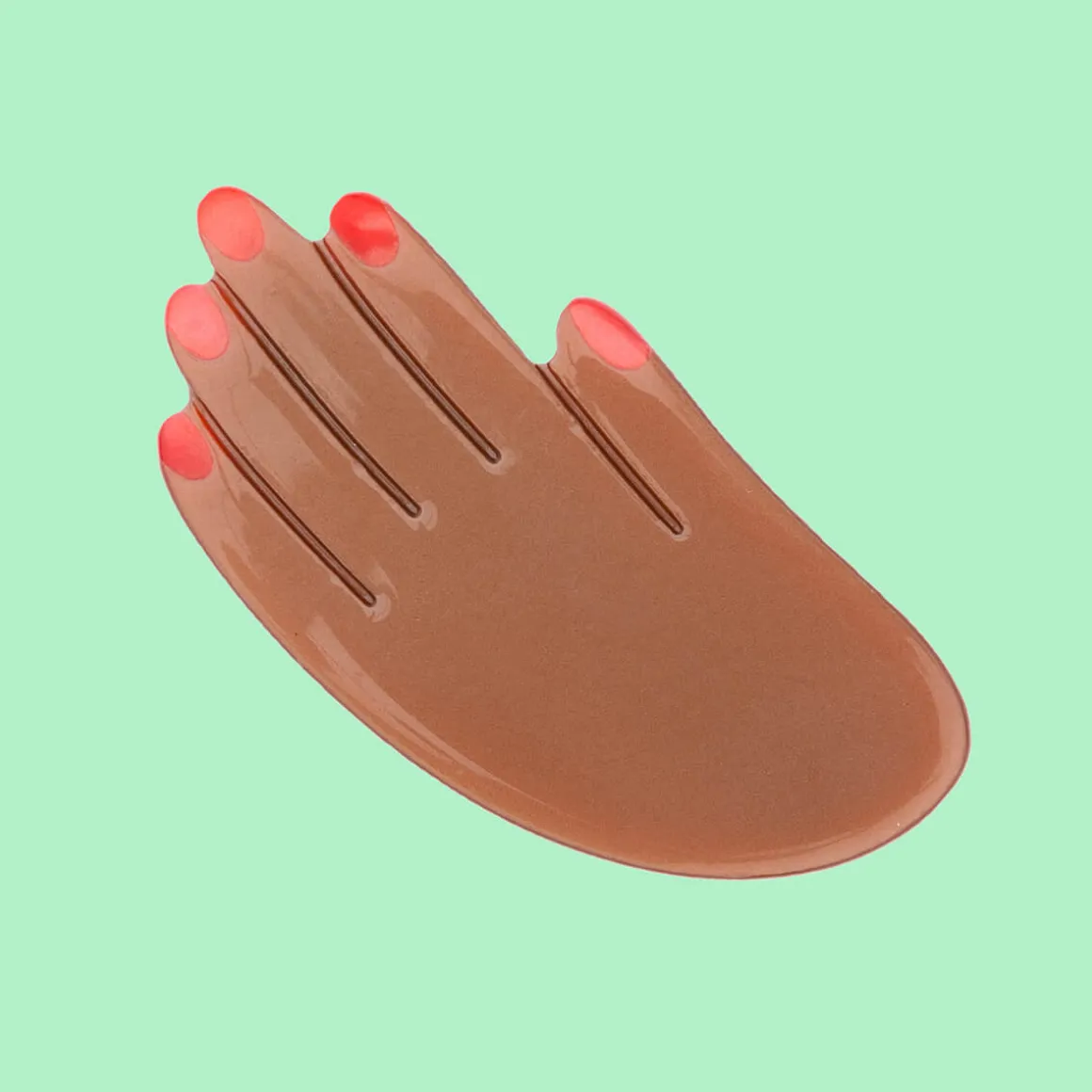 Hand Hair Claw in Brown by Coucou Suzette