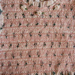 Handsmock Blouse in Hazelnut Flowers by Bonjour