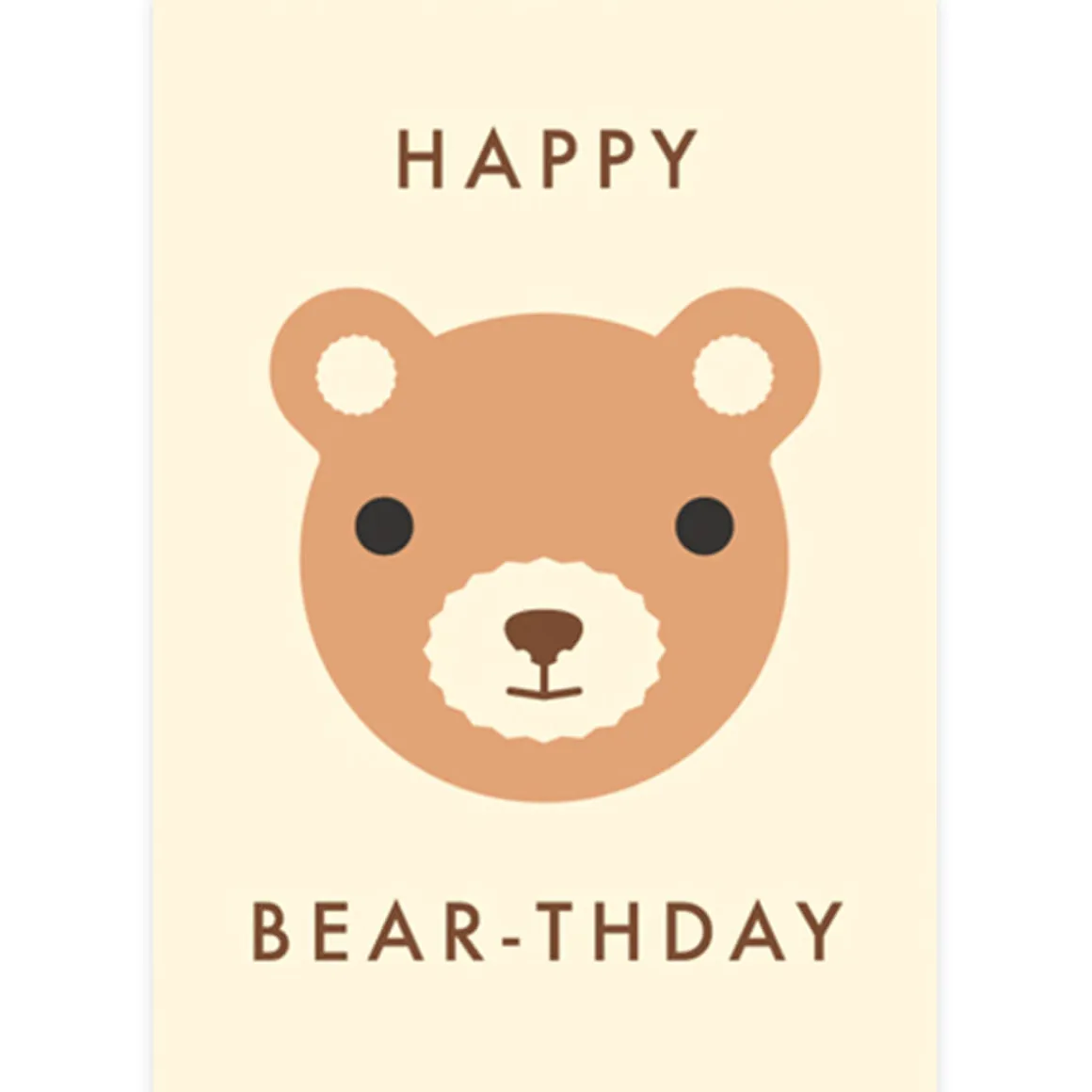 Happy Bear-thday Greetings Card by Dicky Bird