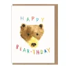 Happy Bear-thday Mini Greetings Card by Dominic Early for Earlybird Designs