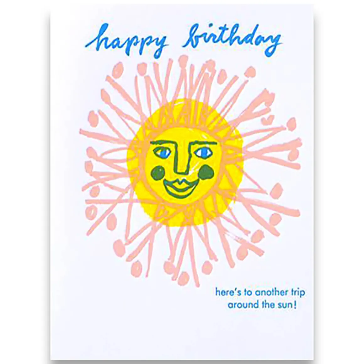 Happy Birthday Another Trip Around The Sun Greetings Card by Egg Press for 1973