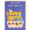 Happy Birthday Ark Greetings Card by Naomi Wilkinson for Lagom Design