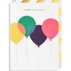 Happy Birthday Balloons Greetings Card by Postco for Lagom Design