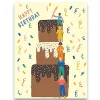 Happy Birthday Cake Tower Greetings Card by Emma Cooter for 1973