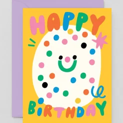 Happy Birthday Confetti Greetings Card by Susie Hammer for Wrap