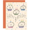 Happy Birthday Cupcakes Greetings Card by Odile Ferraille for Wrap