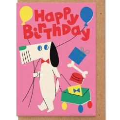 Happy Birthday Doggy Greeting Card by Studio Boketto