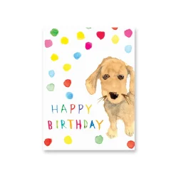 Happy Birthday Doggy Mini Greetings Card by Dominic Early for Earlybird Designs