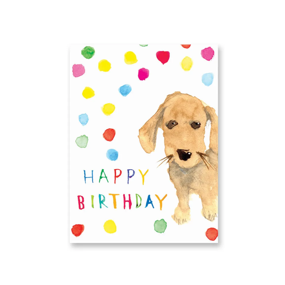 Happy Birthday Doggy Mini Greetings Card by Dominic Early for Earlybird Designs
