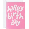 Happy Birthday Embossed Embossed Greetings Card by Micke Lindebergh for Wrap