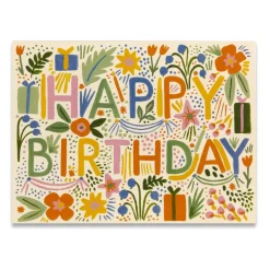 Happy Birthday Fiesta Birthday Greetings Card By Rifle Paper Co.
