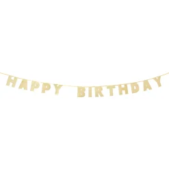 Happy Birthday Garland in Luxe Gold by Talking Tables