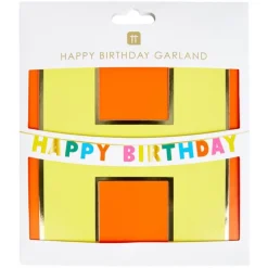 Happy Birthday Garland in Rainbow by Talking Tables