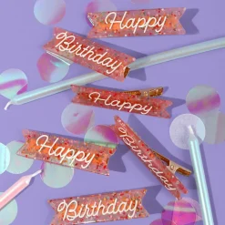 Happy Birthday Hair Clips by Eugenia Kids