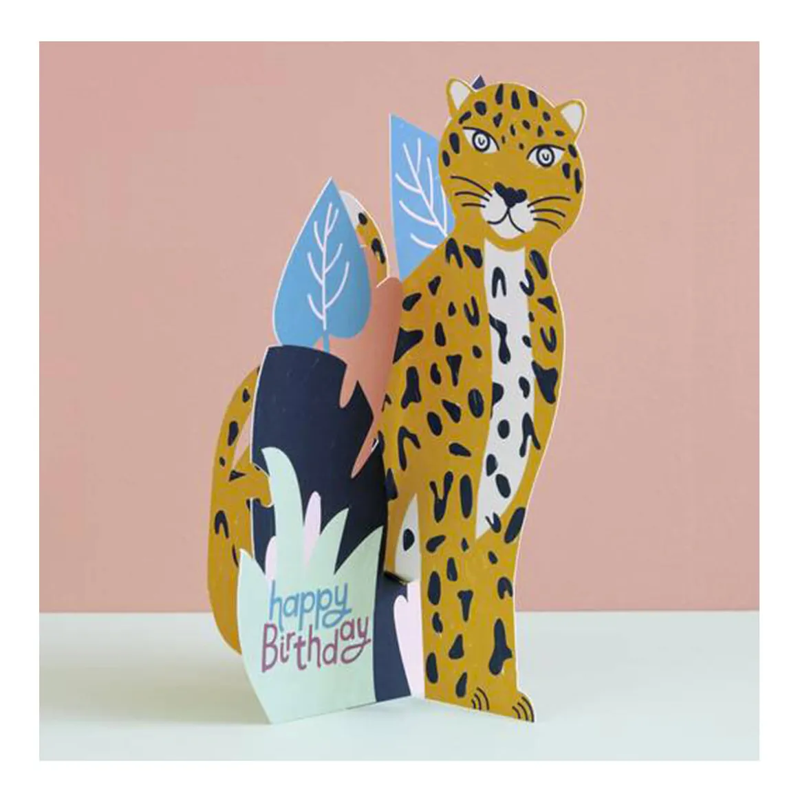 Happy Birthday Leopard Greetings Card by Raspberry Blossom