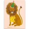 Happy Birthday Lion Greetings Card by Rifle Paper Co.