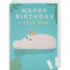 Happy Birthday Little One Greetings Card by Naomi Wilkinson for Lagom Design