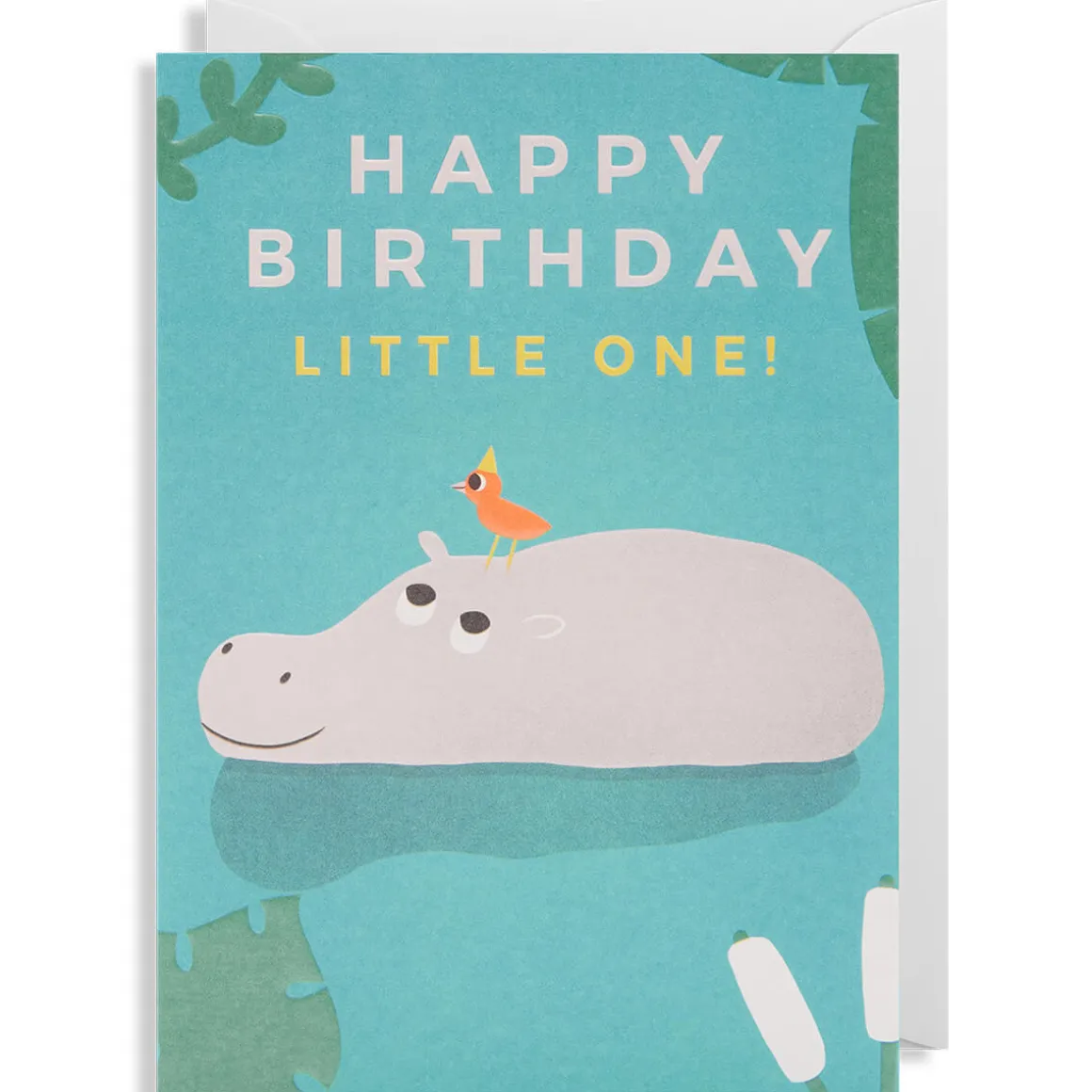 Happy Birthday Little One Greetings Card by Naomi Wilkinson for Lagom Design