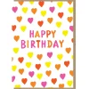 Happy Birthday Mixed Hearts Greetings Card by Dominic Early for Earlybird Designs