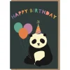 Happy Birthday Panda Greetings Card by Elena Essex for Earlybird Designs
