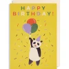 Happy Birthday Panda Greetings Card by Naomi Wilkinson for Lagom Design