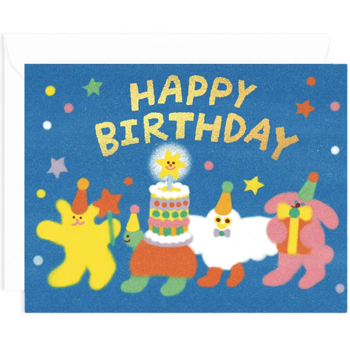 Happy Birthday Parade Greetings Card by Zoey Kim for Wrap