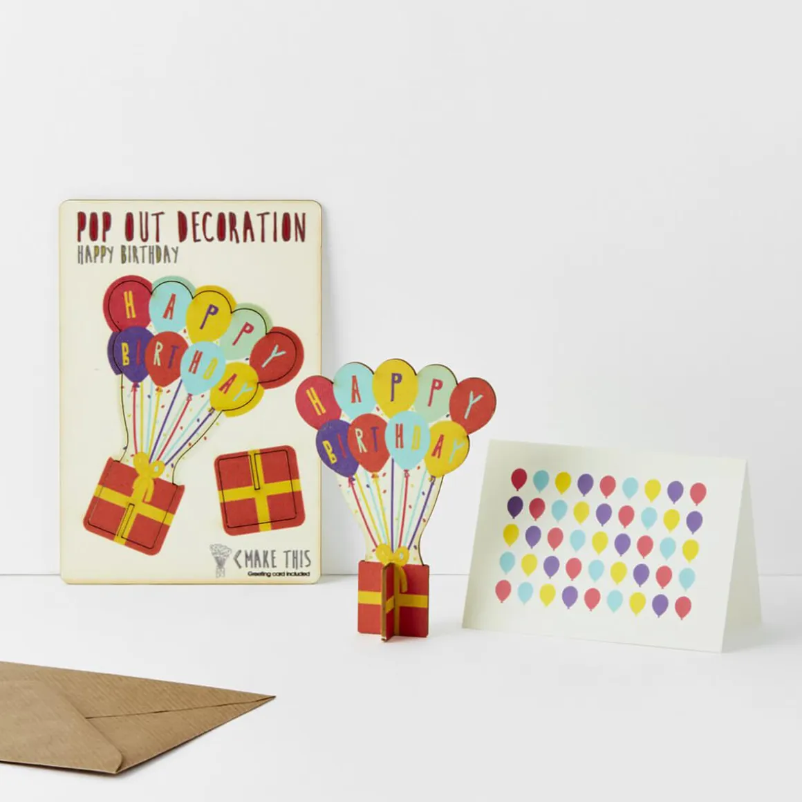 Happy Birthday Pop Out Decoration And Greetings Card by The Pop Out Card Company