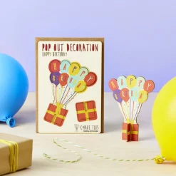 Happy Birthday Pop Out Decoration And Greetings Card by The Pop Out Card Company