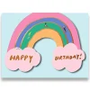 Happy Birthday Rainbow Greetings Card by Carolyn Suzuki for 1973