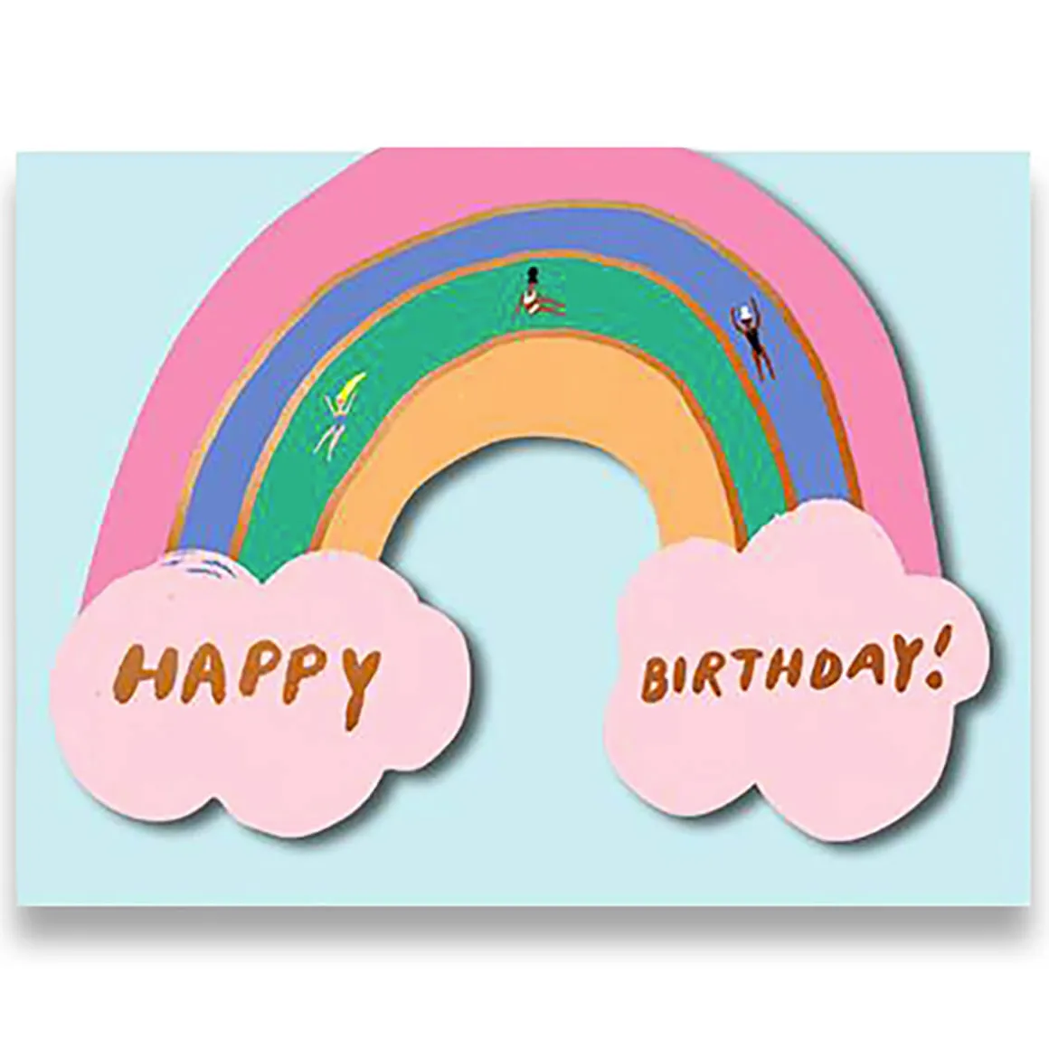 Happy Birthday Rainbow Greetings Card by Carolyn Suzuki for 1973