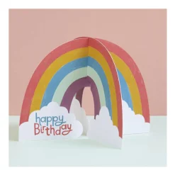 Happy Birthday Rainbow Greetings Card by Raspberry Blossom