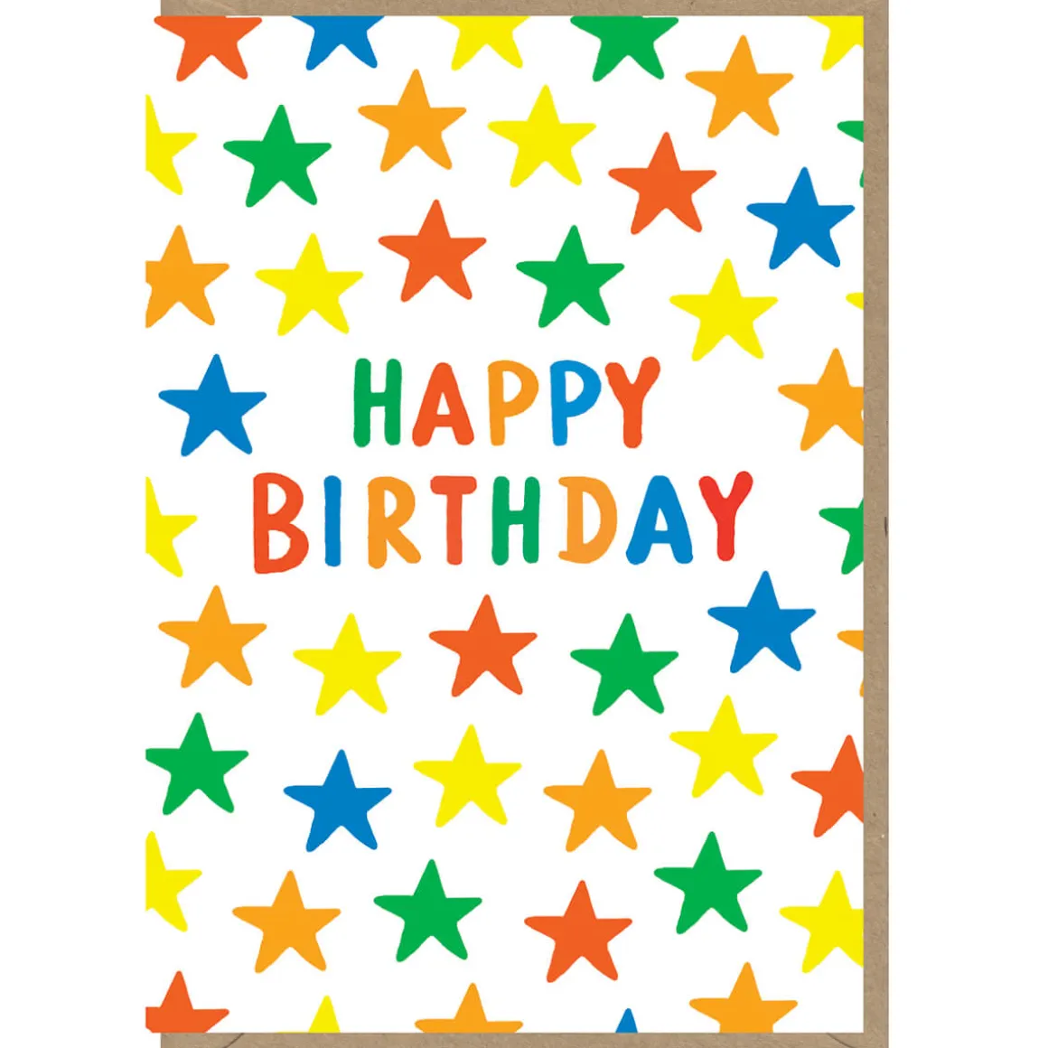 Happy Birthday Stars Greetings Card by Dominic Early for Earlybird Designs