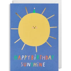 Happy Birthday Sunshine Greetings Card by Susie Hammer for Lagom Design