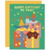 Happy Birthday To You Presents Greetings Card by Zoey Kim for Wrap