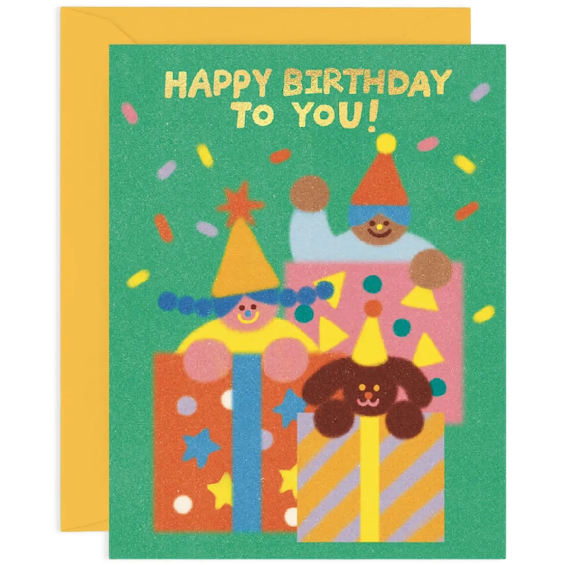 Happy Birthday To You Presents Greetings Card by Zoey Kim for Wrap