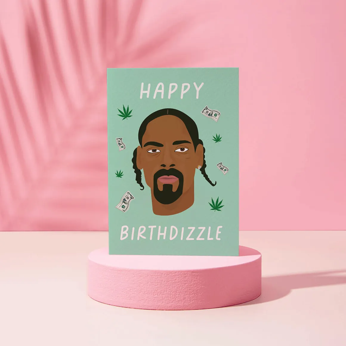 Happy Birthdizzle Snoop Greetings Card by Rumble Cards